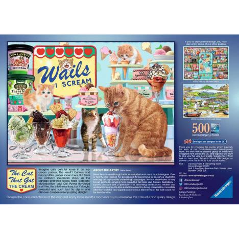 The Cat that got the Cream 500pc Jigsaw Puzzle Extra Image 2